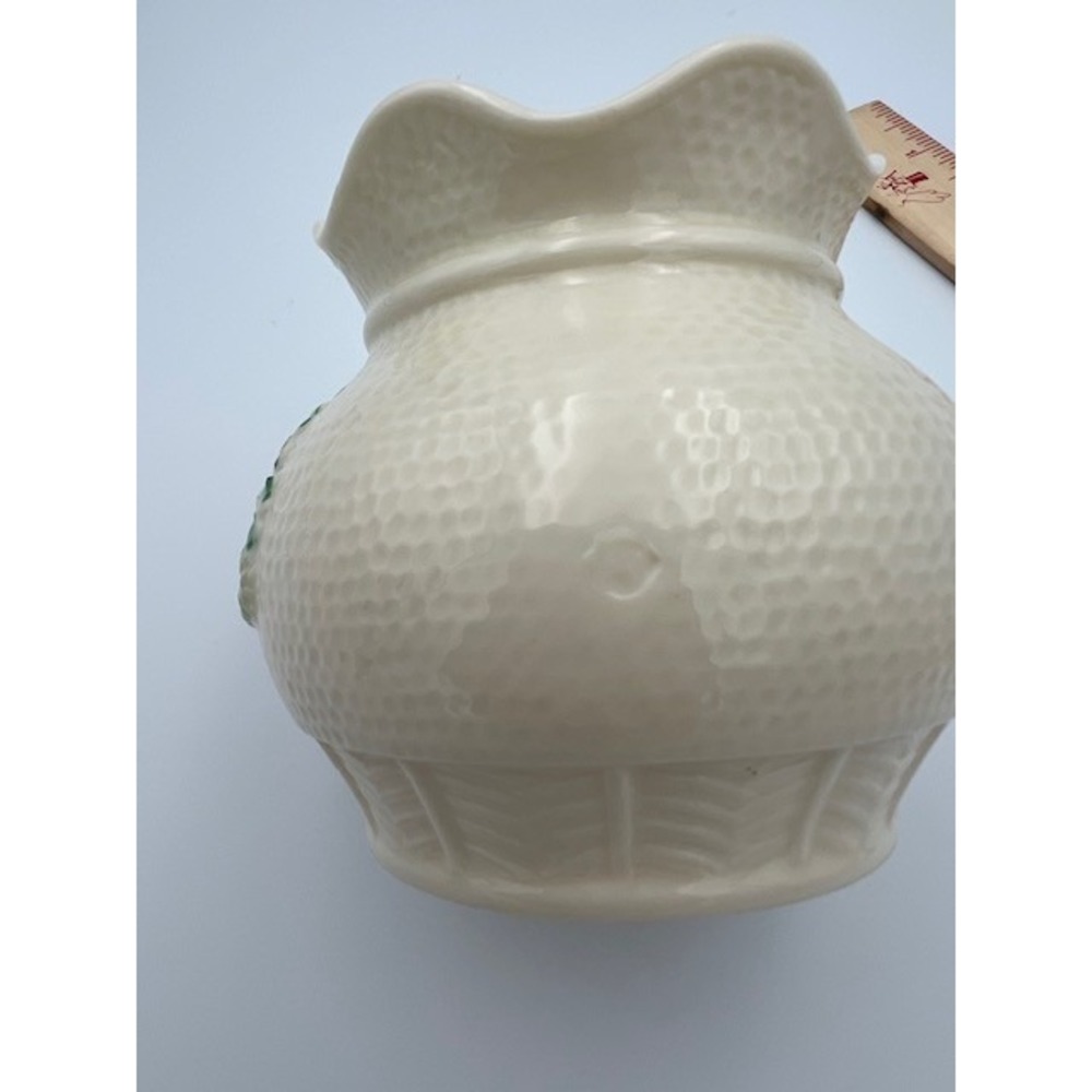 Belleek Ireland Killarney Rose Vase Ivory Parian China Basketweave 4in - Picture 16 of 16